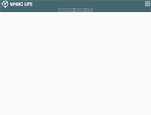 Tablet Screenshot of mininglifeonline.net
